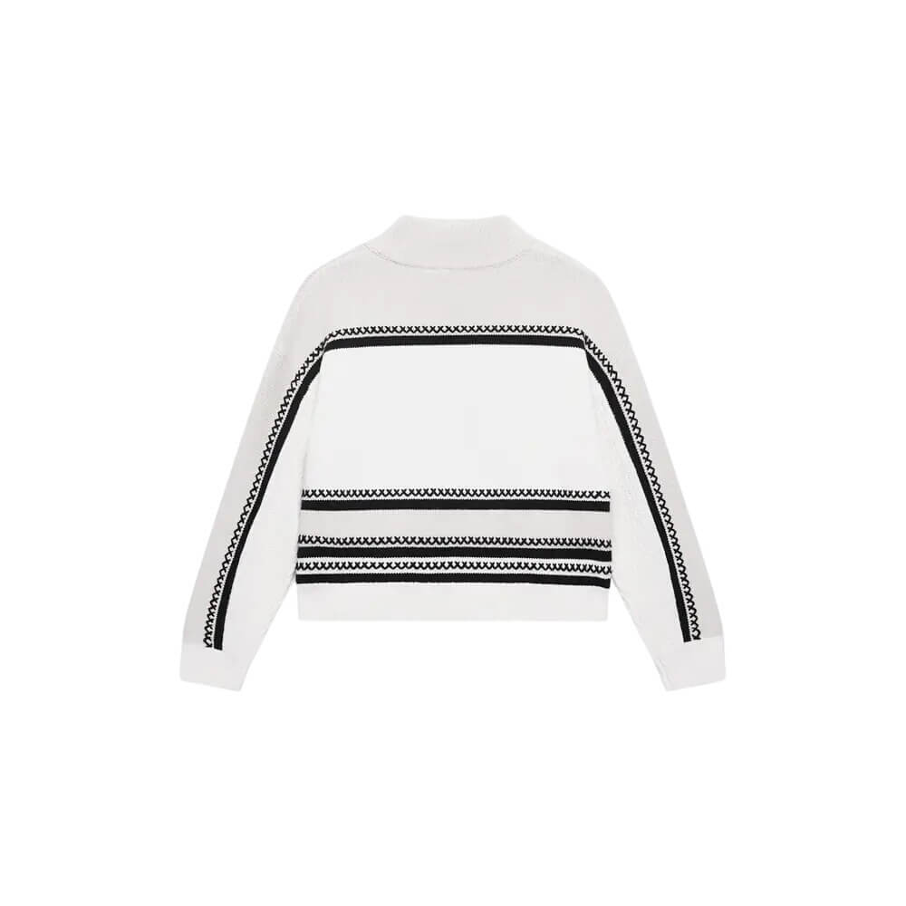 Mint Velvet White Cotton Blend Star Jumper